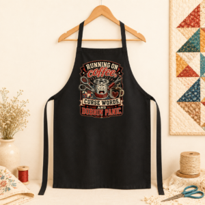 Coffee, Curse Words & Bobbin Panic Quilting Apron