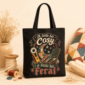 A Little Bit Cosy, A Little Bit Feral Quilting Tote Bag