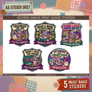 Book Goblin Merit Badges – Set 01