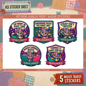 Bag Making Merit Badges – Set 01
