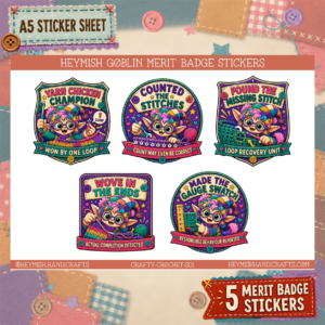Crochet Merit Badges – Set 01