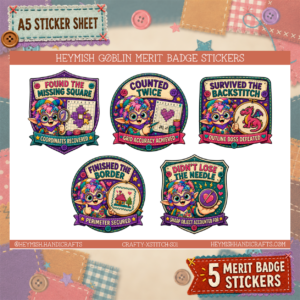 Cross Stitch Merit Badges – Set 01