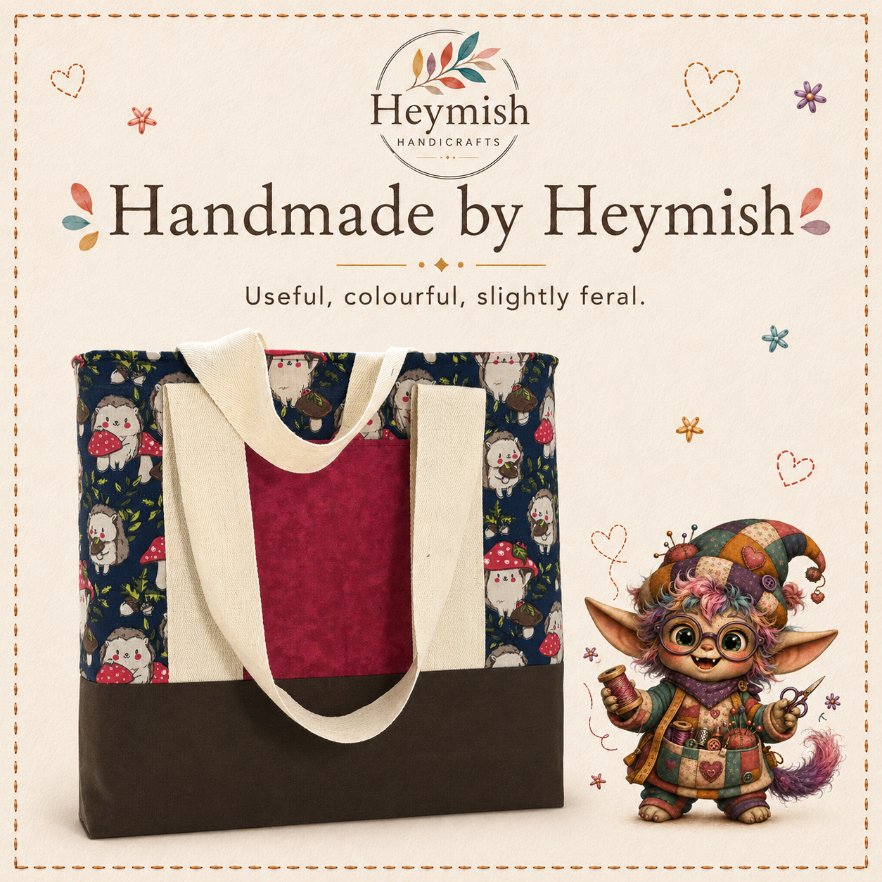 Hedgehog Hollow Tote