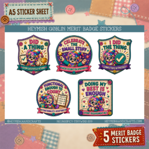 Tiny Wins Merit Badges – Set 09