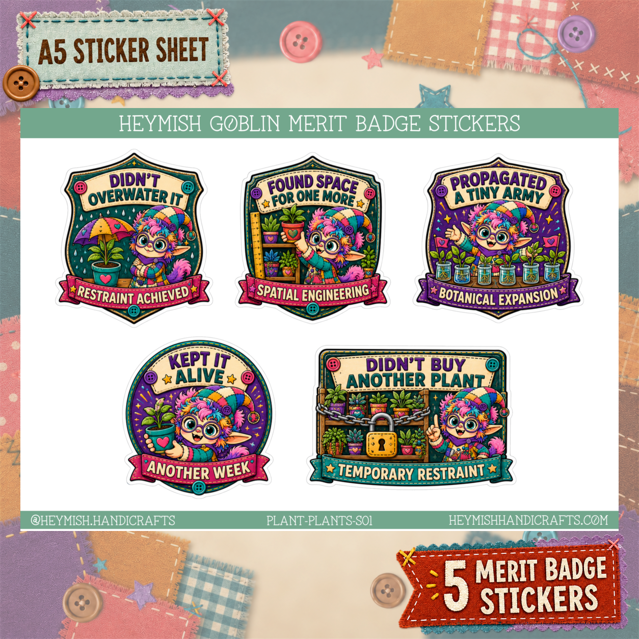 Plant Merit Badges – Set 01