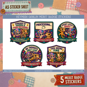 Crested Gecko Merit Badges – Set 02