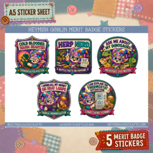 Reptile Keeper Merit Badges – Set 04