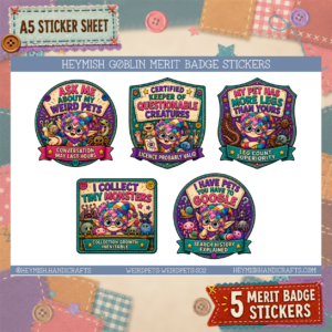 Weird Pet Merit Badges – Set 02