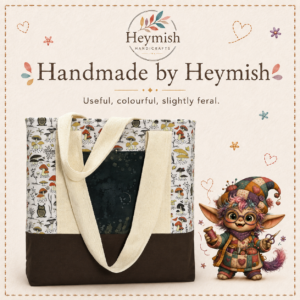 Woodland Mushrooms and Owls Tote